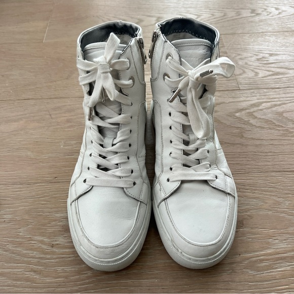 Zadig & Voltaire White Flash High-Top Sneakers size EU 40 - Picture 1 of 11
